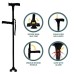 Height Adjustable Walking Stick for Elderly – Lightweight and Sturdy with Ergonomic Handle for Comfortable Support