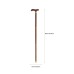 SeventhSealSoul Wooden Climbing Cane – Handcrafted Hiking Stick with Sturdy Grip, Ideal for Trekking and Outdoor Adventures